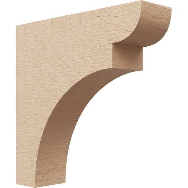 Ekena Millwork 3"W x 12"D x 12"H Thin Yorktown Rough Cedar Woodgrain TimberThane Corbel, Primed Tan CORUR03X12X12YORRCPR - main